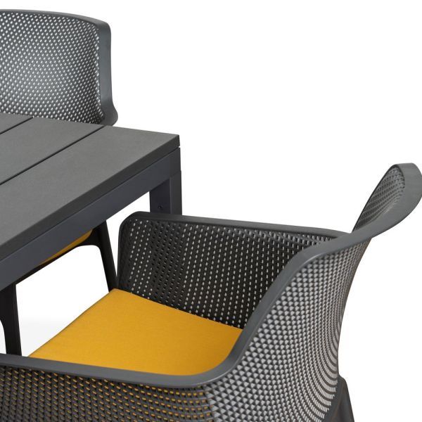 Bộ bàn 6 ghế nhập khẩu ngoài trời Rio210/280 - Net relax