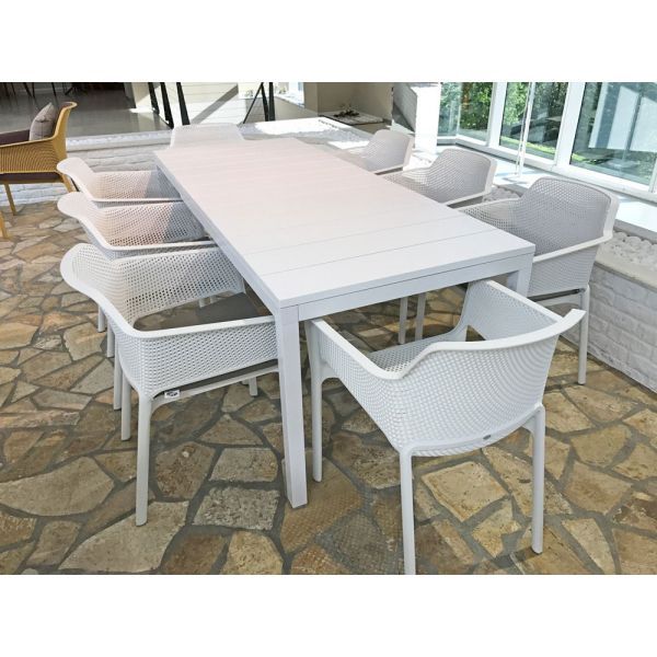 Bộ bàn 8 ghế nhập khẩu ngoài trời Rio140/210 - Net chair
