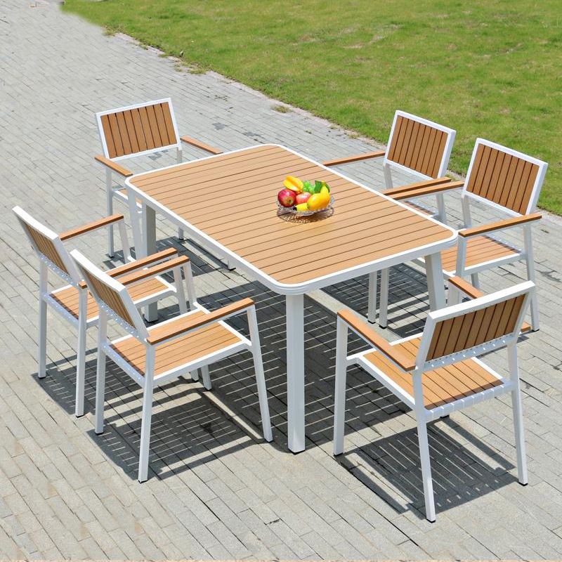 Bộ bàn ghế composite nhập khẩu ( 1 bàn và 6 ghế)