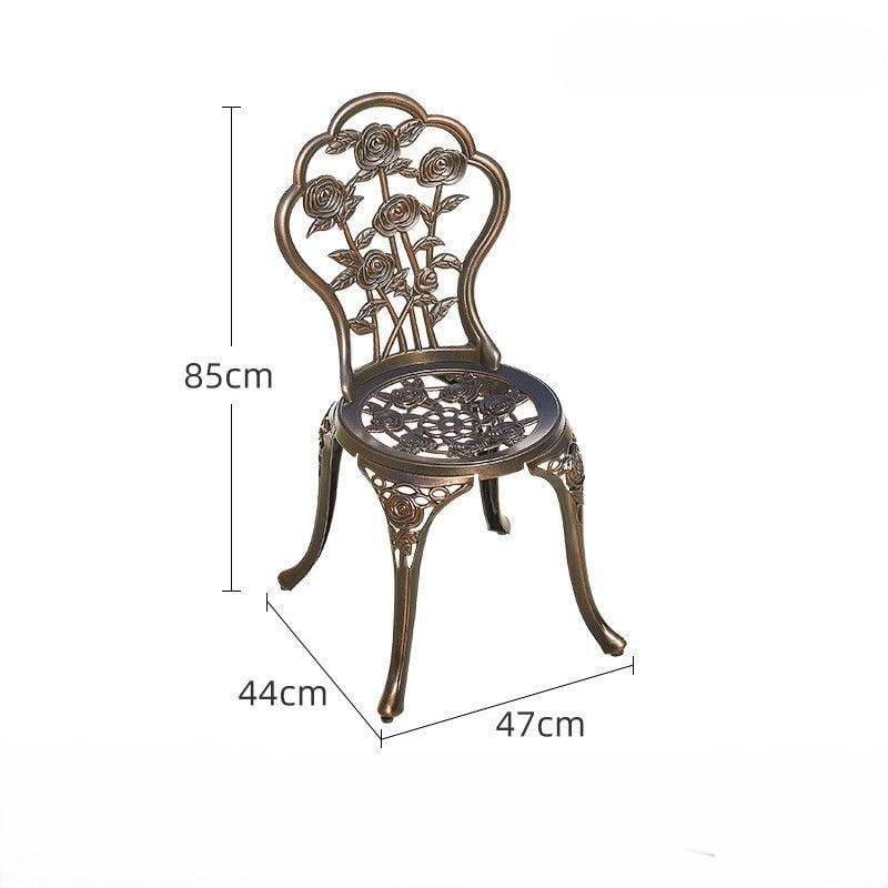 Bộ bàn ghế nhôm đúc nhập khẩu (1 bàn D68 và 4 ghế)