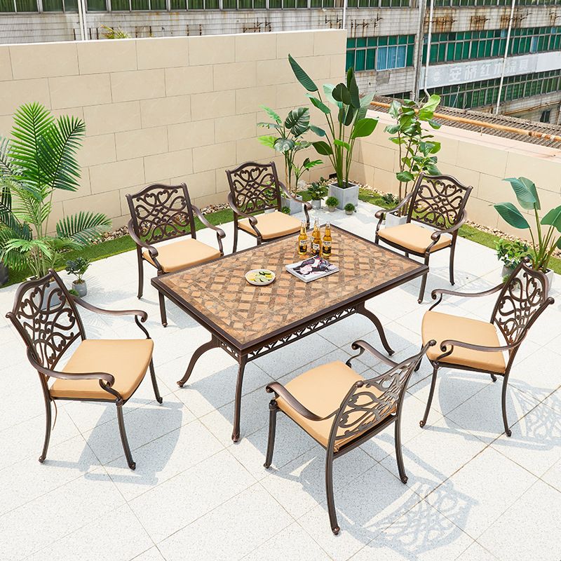 Bàn nhôm đúc mặt đá nhập khẩu D150