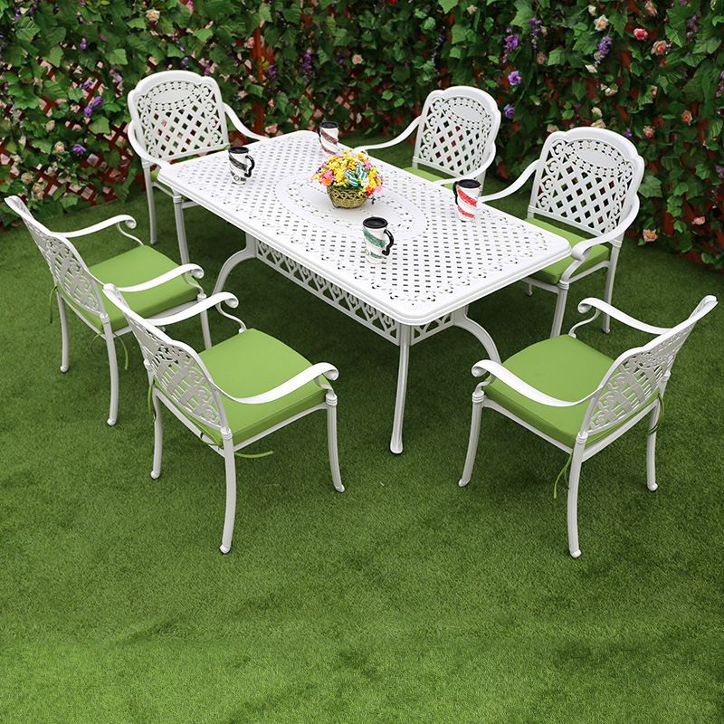 Bộ bàn ghế nhôm đúc nhập khẩu (1 bàn D150 và 6 ghế)