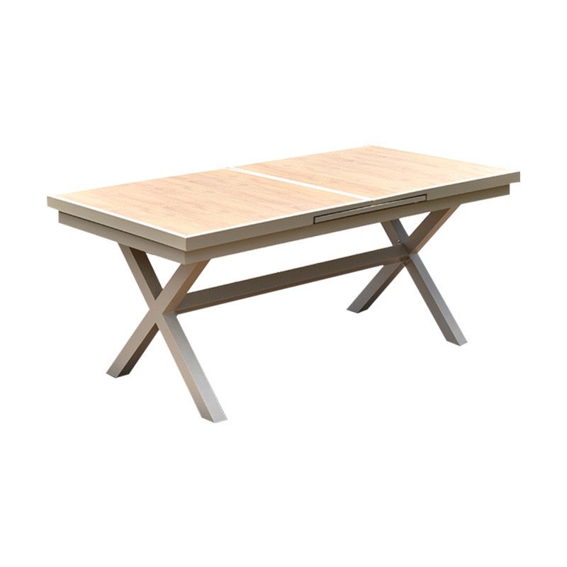 Bàn nhôm composite mở rộng nhập khẩu chân chéo 180/240