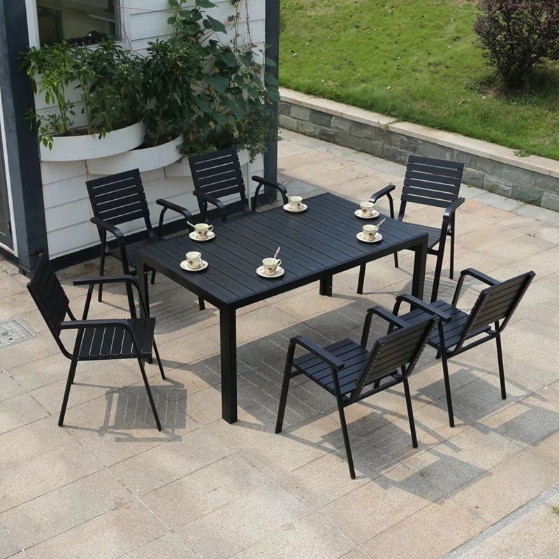 Bộ bàn ghế composite nhập khẩu ( 1 bàn và 6 ghế)