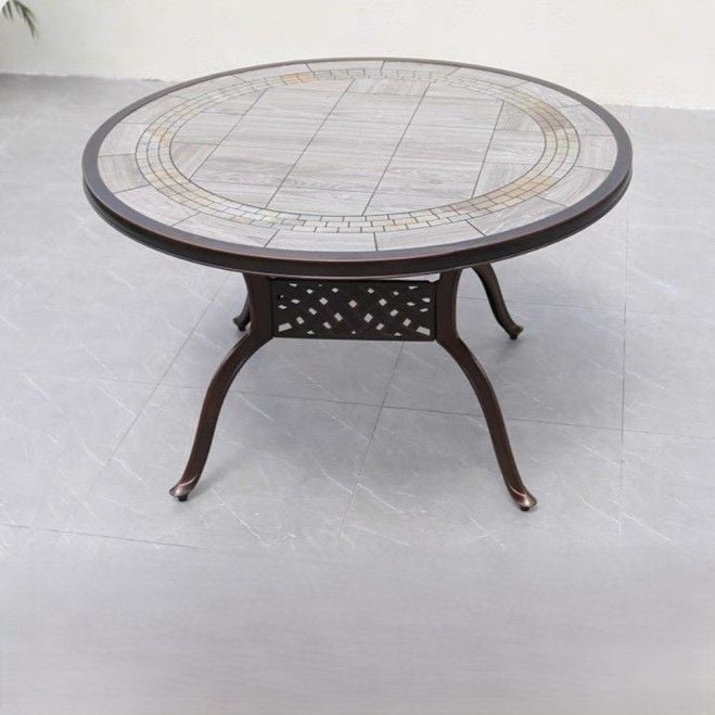 Bàn nhôm đúc mặt đá nhập khẩu D120