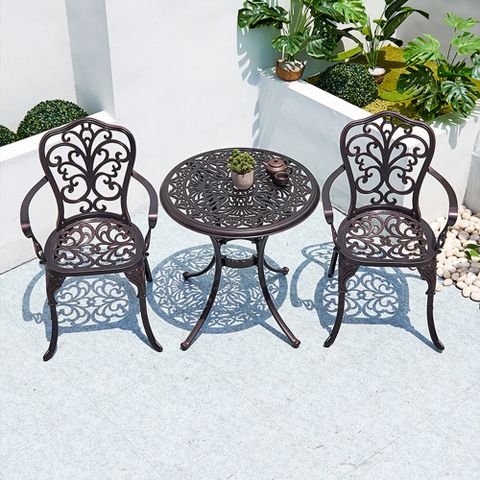  Bộ bàn ghế nhôm đúc nhập khẩu (1 bàn D68 và 2 ghế) 