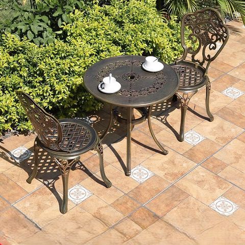  Bộ bàn ghế nhôm đúc nhập khẩu (1 bàn D65 và 2 ghế) 