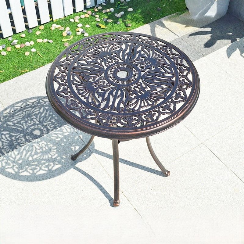 Bộ bàn ghế nhôm đúc nhập khẩu (1 bàn D68 và 4 ghế)