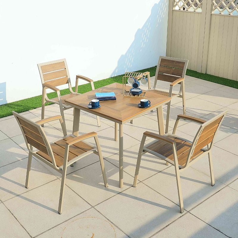 Bộ bàn ghế composite nhập khẩu ( 1 bàn và 4 ghế)