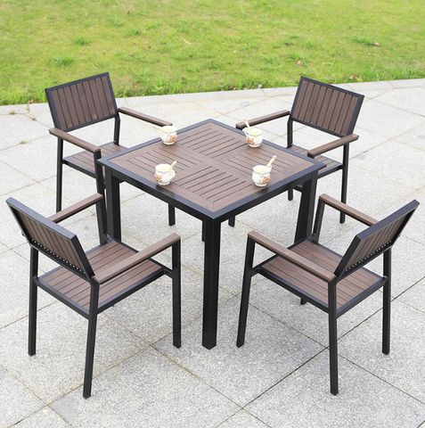  Bộ bàn ghế composite nhập khẩu ( 1 bàn và 4 ghế) 