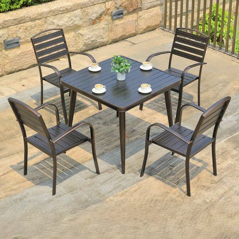  Bộ bàn ghế nhôm đúc nhập khẩu (1 bàn D90 và 4 ghế) 