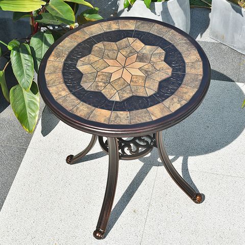  Bàn nhôm đúc mặt đá nhập khẩu D60 