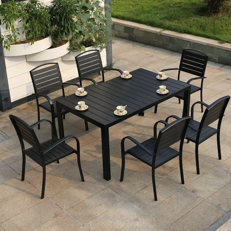 Bộ bàn ghế composite nhập khẩu ( 1 bàn và 6 ghế)