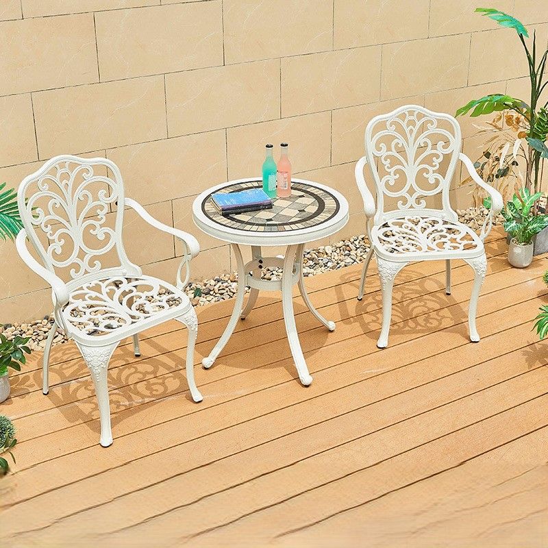 Bàn nhôm đúc mặt đá nhập khẩu D60