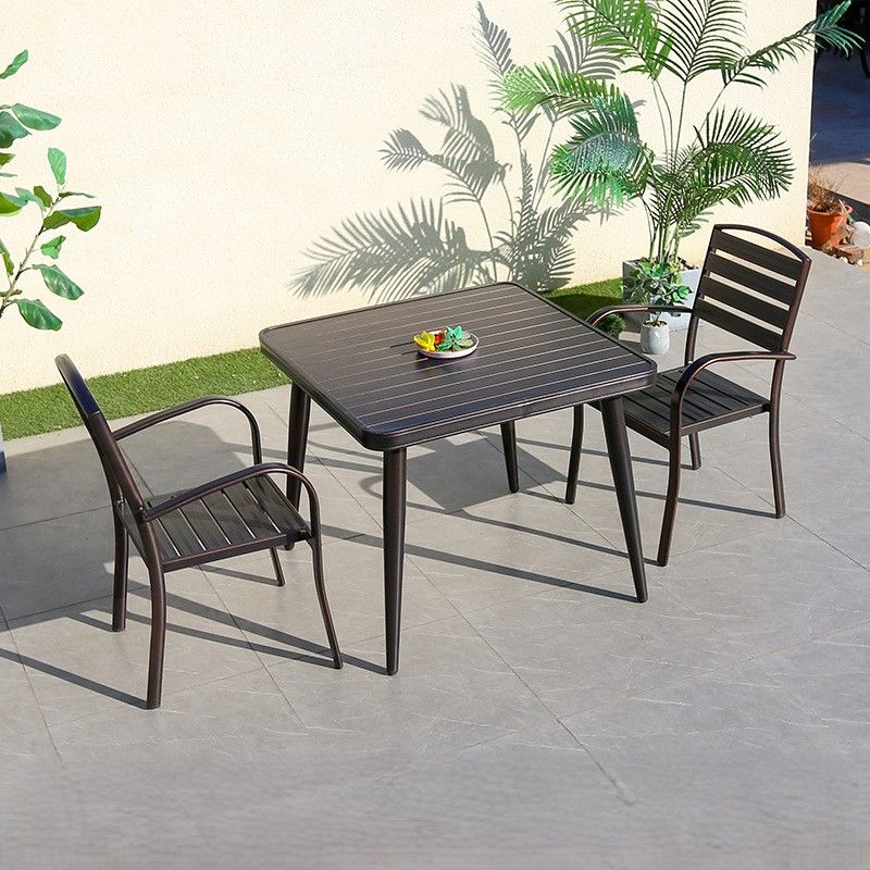 Bộ bàn ghế nhôm đúc nhập khẩu (1 bàn D90 và 2 ghế)
