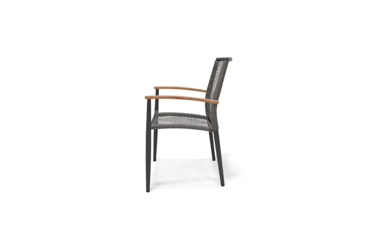 Topaz Dark Stacking Rope Armchair