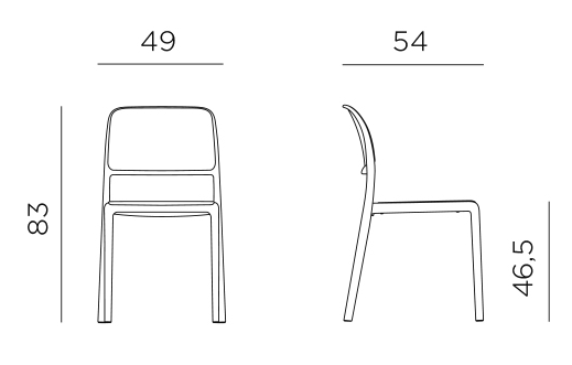 GHẾ NHỰA NHẬP KHẨU RIVA BISTROT