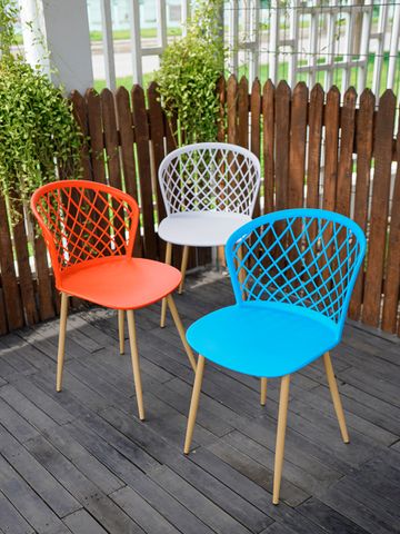  GHẾ CAFE MẶT NHỰA CHÂN SẮT 