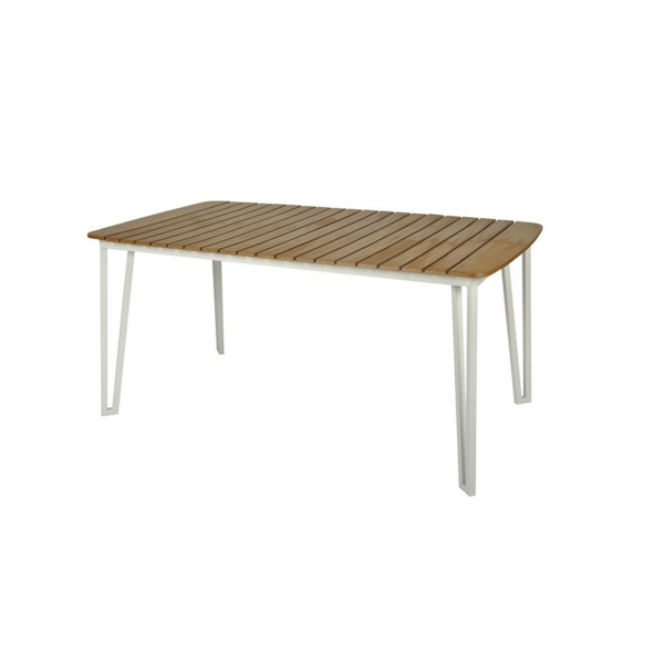 Bộ Bàn Ghế Ngoài Trời 6 Ghế Khung Sắt 1 Bàn Chữ Nhật Dài 1m6 - RATIO