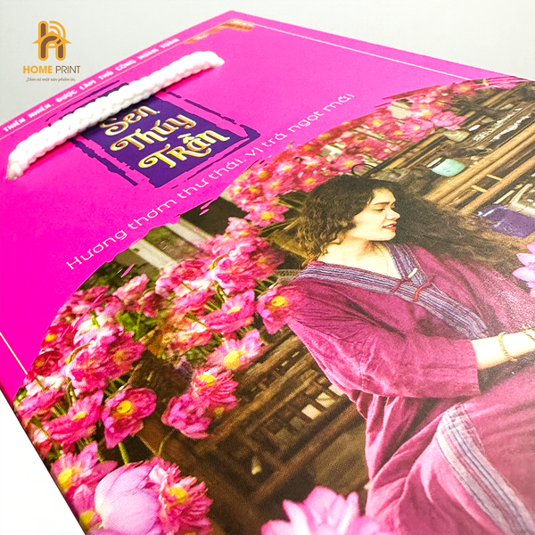  In Hộp Giấy Đựng Trà Sen 