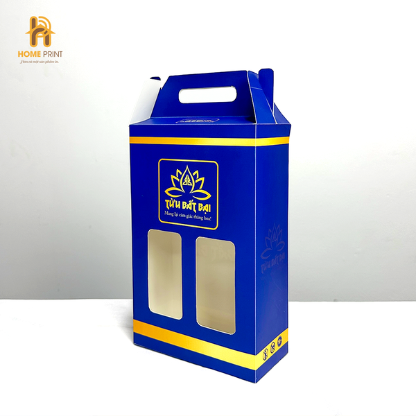  In Hộp Giấy Đựng Rượu 