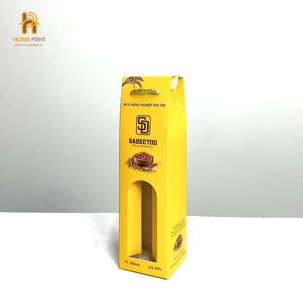  In Hộp Giấy Đựng Rượu 