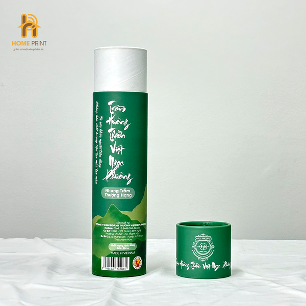  Hộp Giấy Trụ Tròn Đựng Trầm Hương 