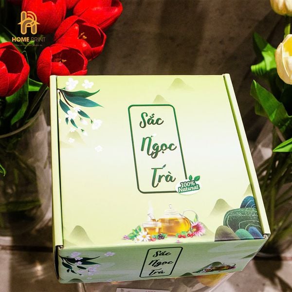  In Hộp Giấy Đựng Trà 