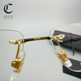 Gọng kính khoan cao cấp mạ vàng Montblanc MB0088O - 003 Mẫu kính khoan phổ thông cho anh chị văn phòng
