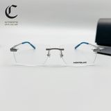 Gọng kính khoan cao cấp mạ vàng Montblanc MB0105O - 002