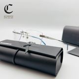 Gọng kính khoan cao cấp mạ vàng Montblanc MB0105O - 002