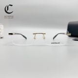 Gọng kính khoan cao cấp mạ vàng Montblanc MB0055O - 006