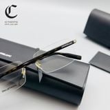 Gọng kính khoan cao cấp mạ vàng Montblanc MB0055O - 006