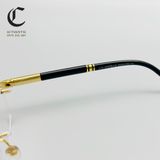 Gọng kính khoan cao cấp mạ vàng Montblanc MB 490 030