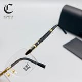 Gọng kính khoan cao cấp mạ vàng Montblanc MB 490 030