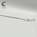 Gọng kính khoan cao cấp mạ vàng Cartier CT0050O