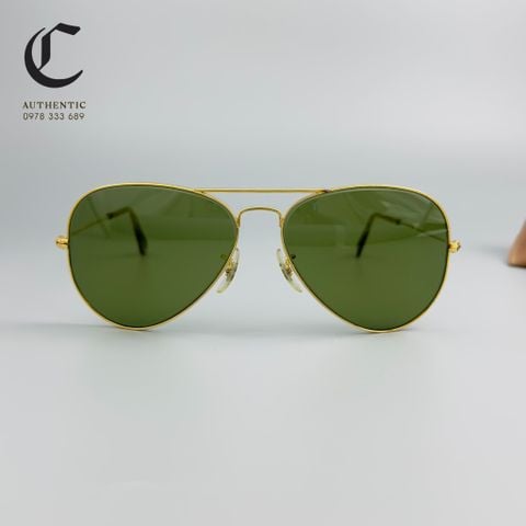 Gọng kính râm Rayban Aviator  B&L RAY - BAN U.S.A - Lens RB3