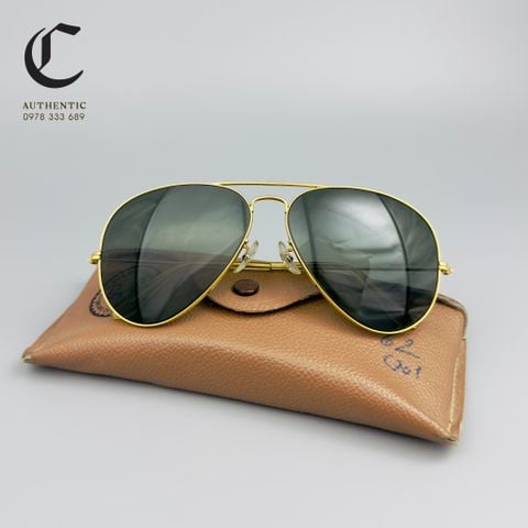 Gọng kính râm Rayban Aviator  B&L RAY - BAN U.S.A - Lens G15