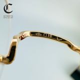 Gọng kính khoan cao cấp vàng đúc 18K Cartier CT0379O - 001