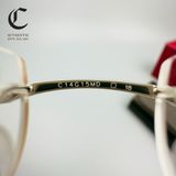 Gọng kính khoan cao cấp mạ vàng đầu báo Cartier CT0061O 003