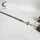 Gọng kính khoan cao cấp mạ vàng Cartier CT0414O 002