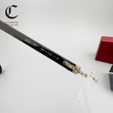 Gọng kính khoan cao cấp mạ vàng gọng sừng Cartier CT0049O 002