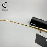 Gọng kính khoan cao cấp mạ vàng Montblanc MB0215O - 001 Mẫu kính khoan phổ thông cho anh chị văn phòng