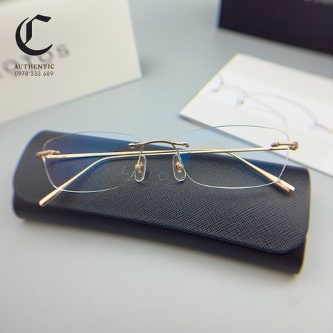 Gọng kính khoan cao cấp vàng đúc 18K LOTOS By Stephan Schmidt RG18kt Hand Made by Germany