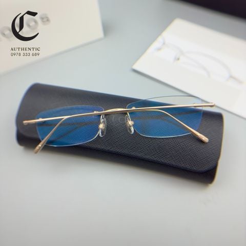 Gọng kính khoan cao cấp vàng đúc 18K LOTOS By Stephan Schmidt RG18kt Hand Made by Germany