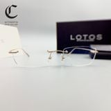 Gọng kính khoan cao cấp vàng đúc 18K LOTOS By Stephan Schmidt RG18kt Hand Made by Germany