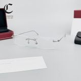 Gọng kính khoan cao cấp vàng đúc 18K Cartier CT0070O - 002