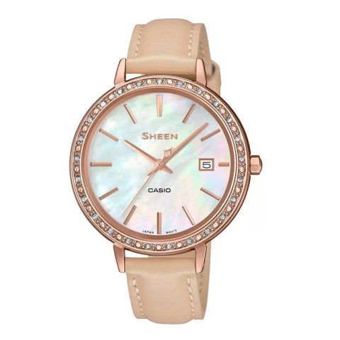 Casio Sheen 36mm Nữ SHE-4052PGL-7BUDF