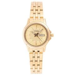 Citizen Nữ EQ0603-59P (28mm) – Đồng hồ nữ nhỏ gọn, mạ vàng sang trọng