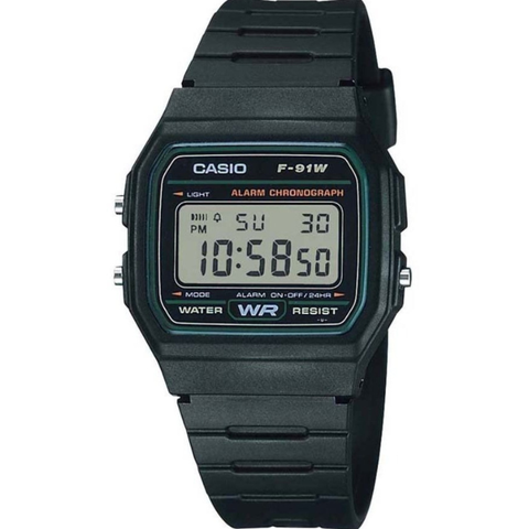 Casio Vintage 33.5mm Nam F-91W-3HDG